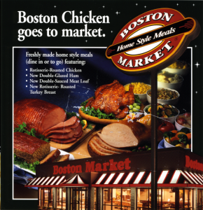 Boston Market marketing materials Ellish Marketing Group